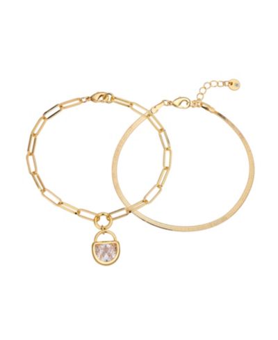 Набор браслетов Unwritten Cubic Zirconia Lock, 2-Piece