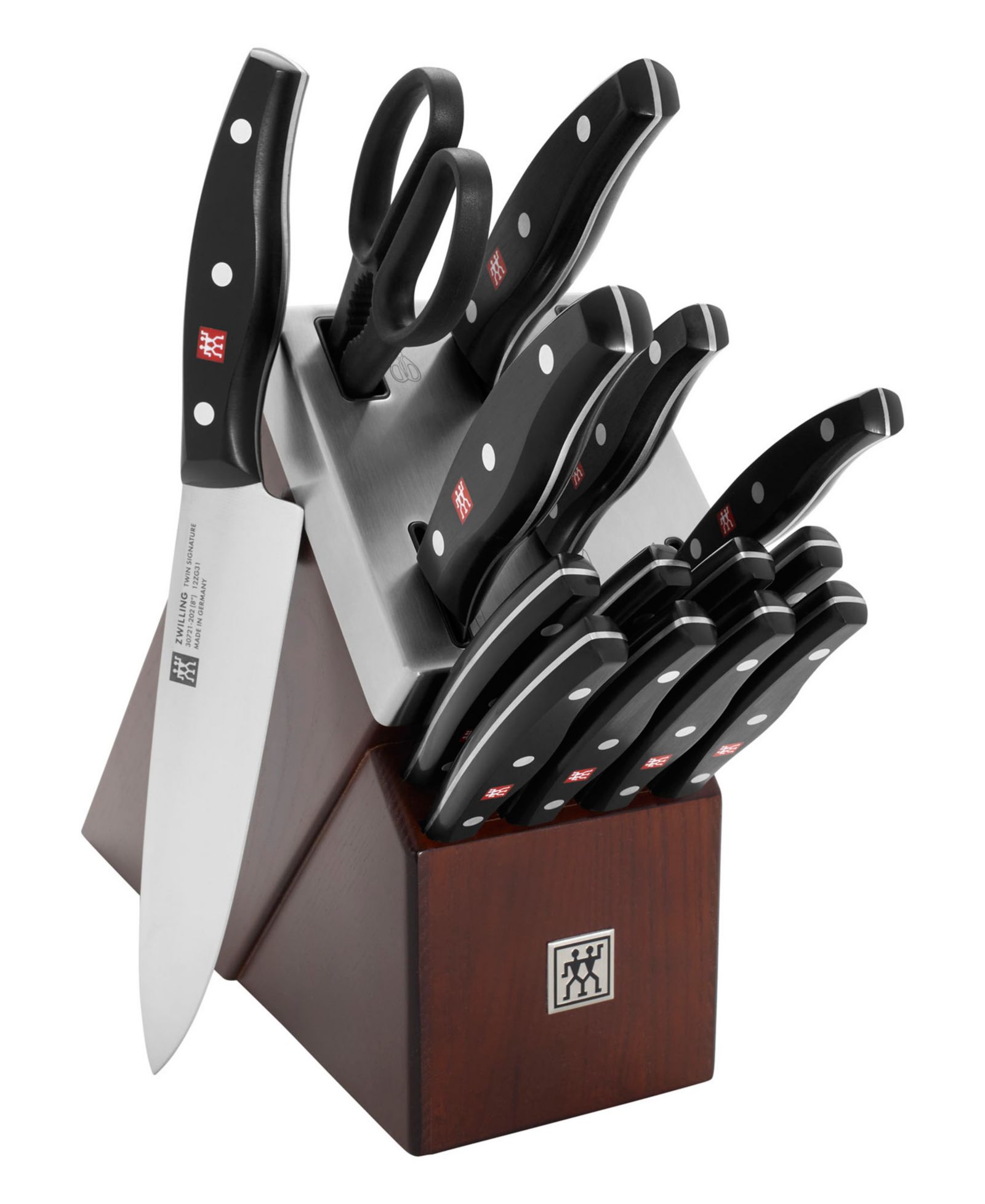 Zwilling TWIN Signature набор ножей с самозатачивающимся держателем, 15 предметов