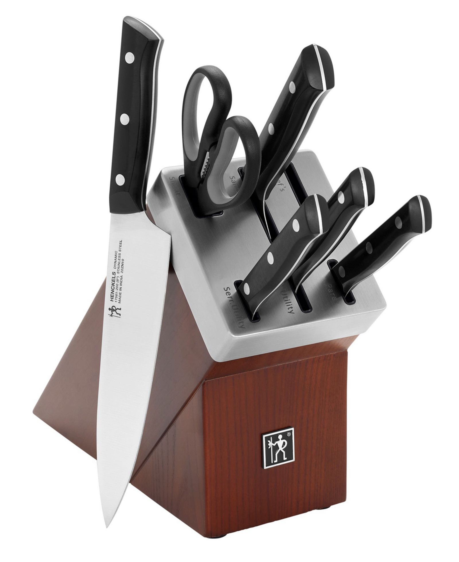 HENCKELS Dynamic 7-Piece Self-Sharpening Knife Block Set
