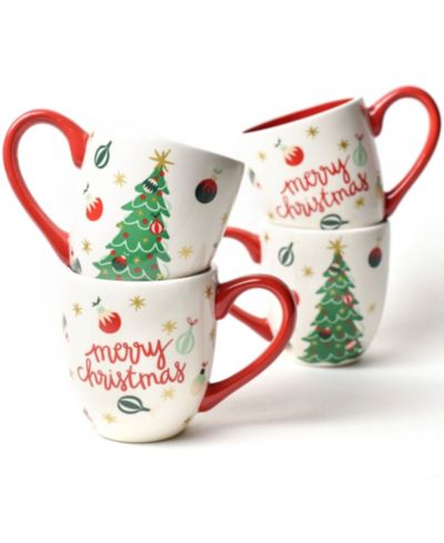 Набор кружек Coton Colors Vintage-Like Trimmed Tree, 4 шт.