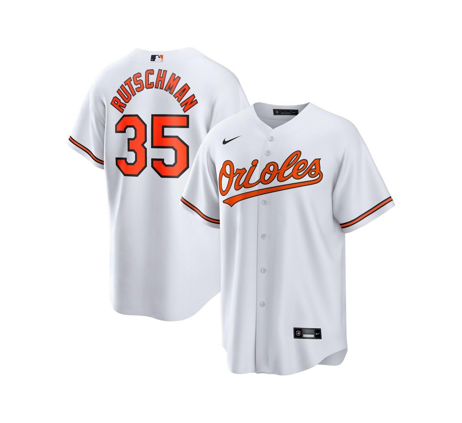 Nike джерси Adley Rutschman White Baltimore Orioles Replica Player для мужчин