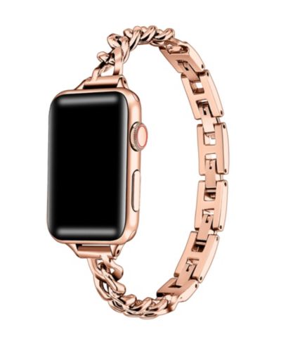 Кольцо Posh Tech Nikki Skinny из нержавеющей стали для Apple Watch 44, 45, 46, 49mm