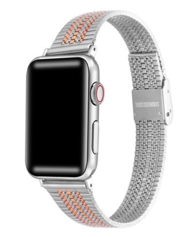 Posh Tech двухцветный ремешок для Apple Watch из нержавеющей стали, 38, 40, 41mm