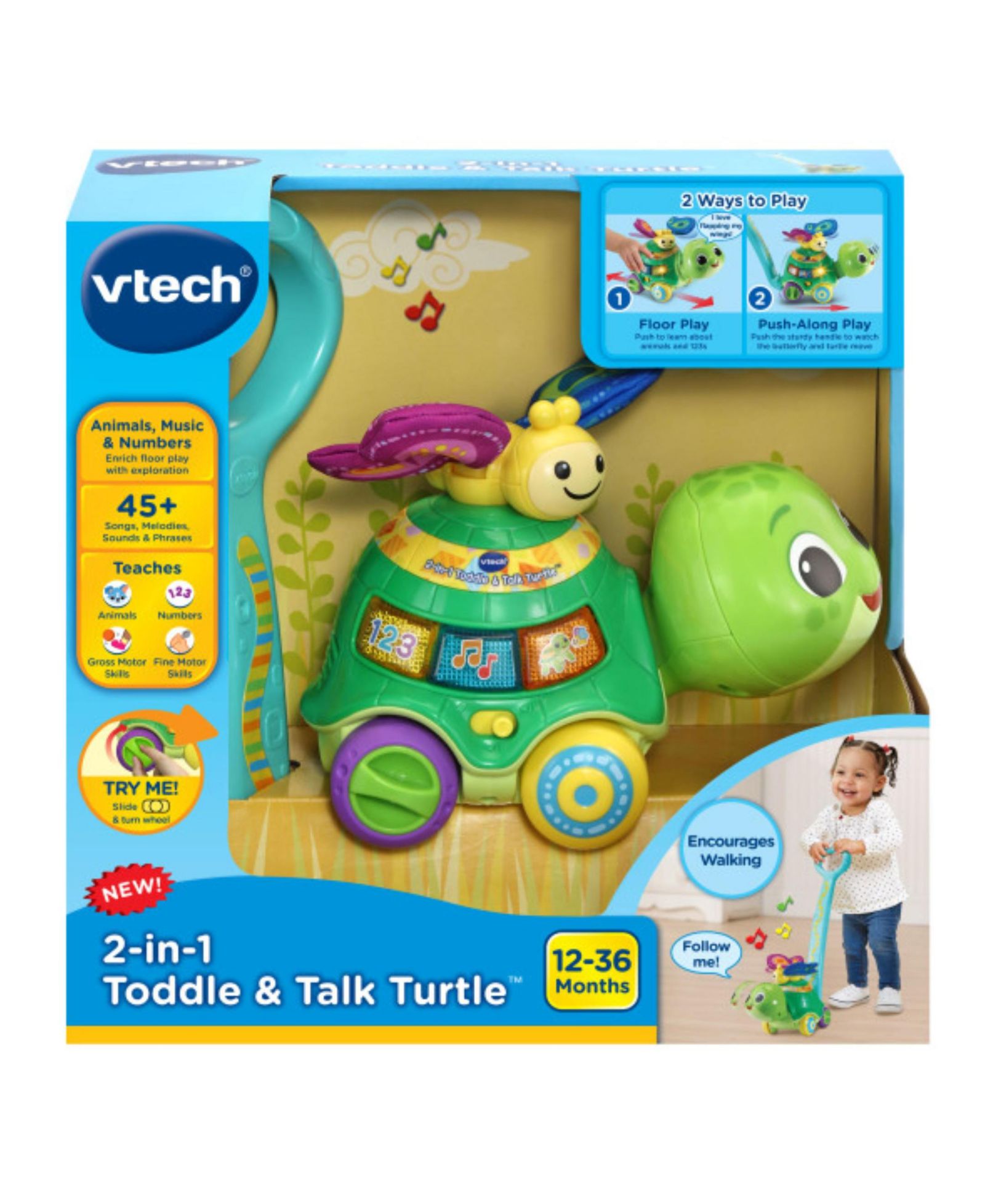 Игрушка Vtech 2-in-1 Toddle & Talk Turtle
