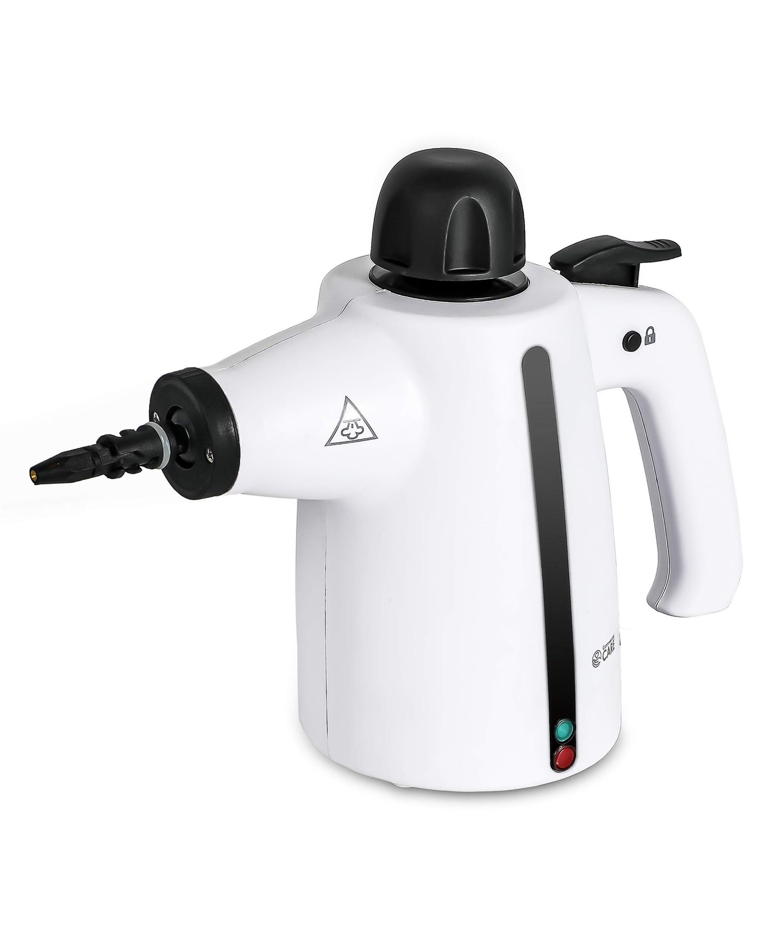 Commercial Care Handheld Steam Cleaner 9-Piece Accessory Set-White