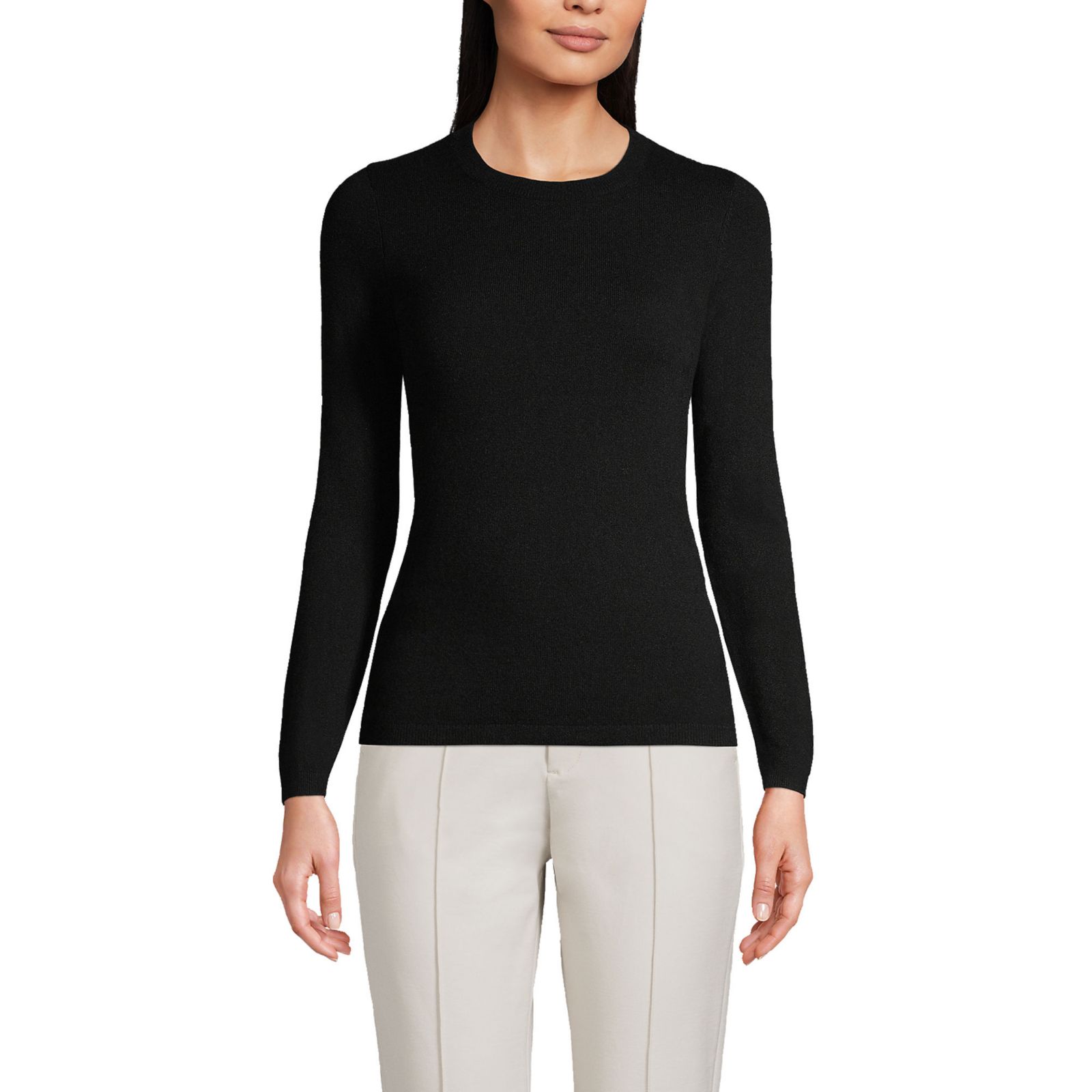 Lands' End Женский кашемировый свитер Petite