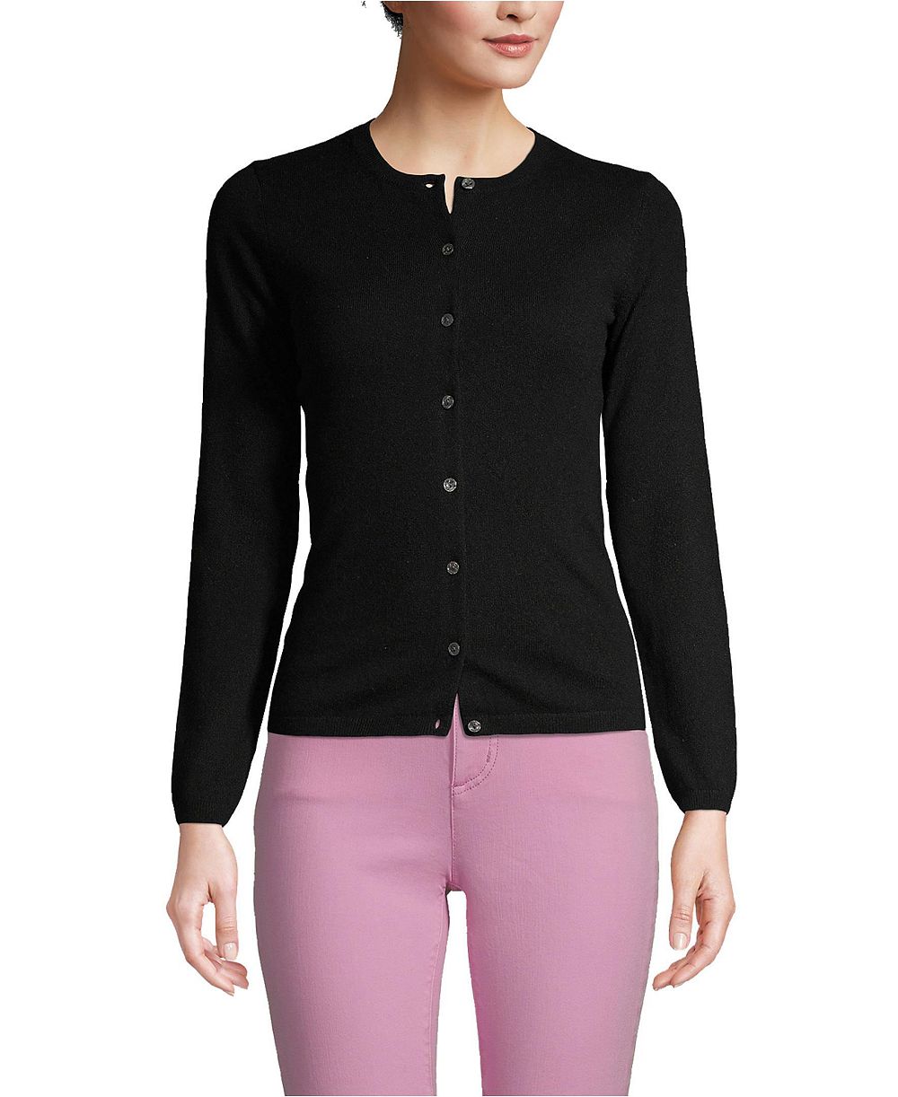 Lands' End Women's Cashmere Cardigan Sweater