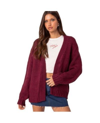 Edikted Women's Anina oversized knit cardigan