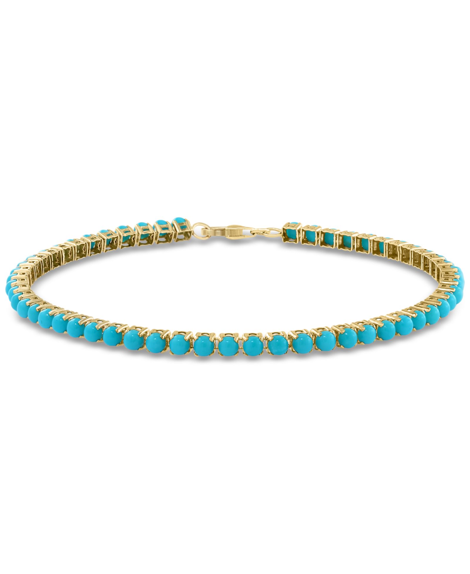 EFFY® Браслет Tennis EFFY® Turquoise Bead Link в золоте 14k