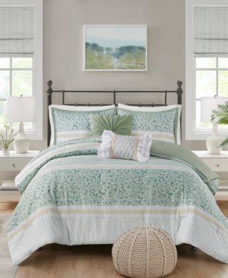 Madison Park Caralie Seersucker 5-Pc. Comforter Set, Full/Queen