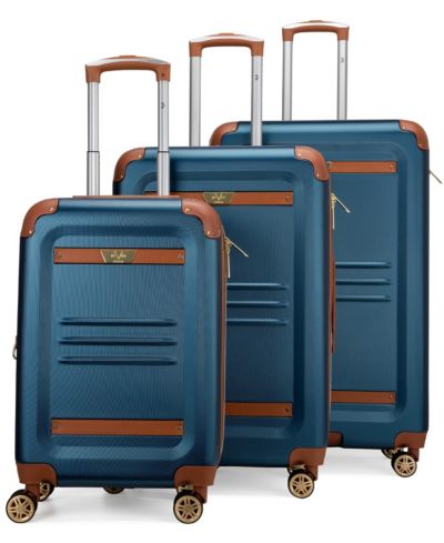 V19.69 Italia Vintage-Like 3 Piece Expandable Retro Luggage Set