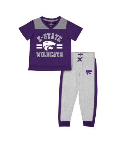 Детский комплект джерси и брюк Colosseum Kansas State Wildcats