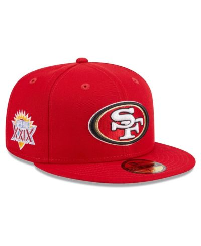 Мужская fitted-кепка New Era Scarlet San Francisco 49ers Main Patch 59FIFTY
