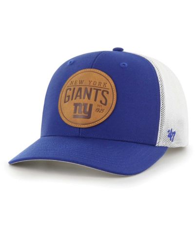 Мужская кепка '47 Brand Royal New York Giants Leather Head Flex