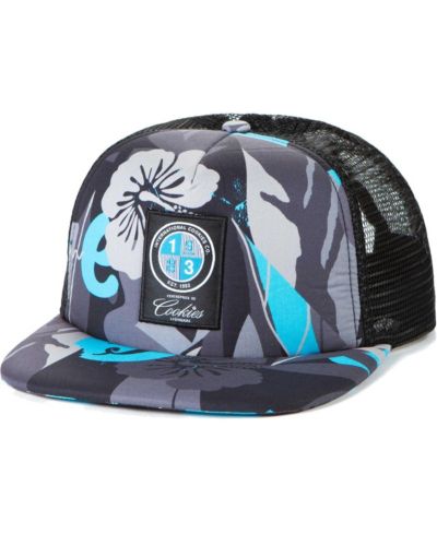 Men's Cookies Clothing Black Corsica All-Over Print Trucker Snapback Hat