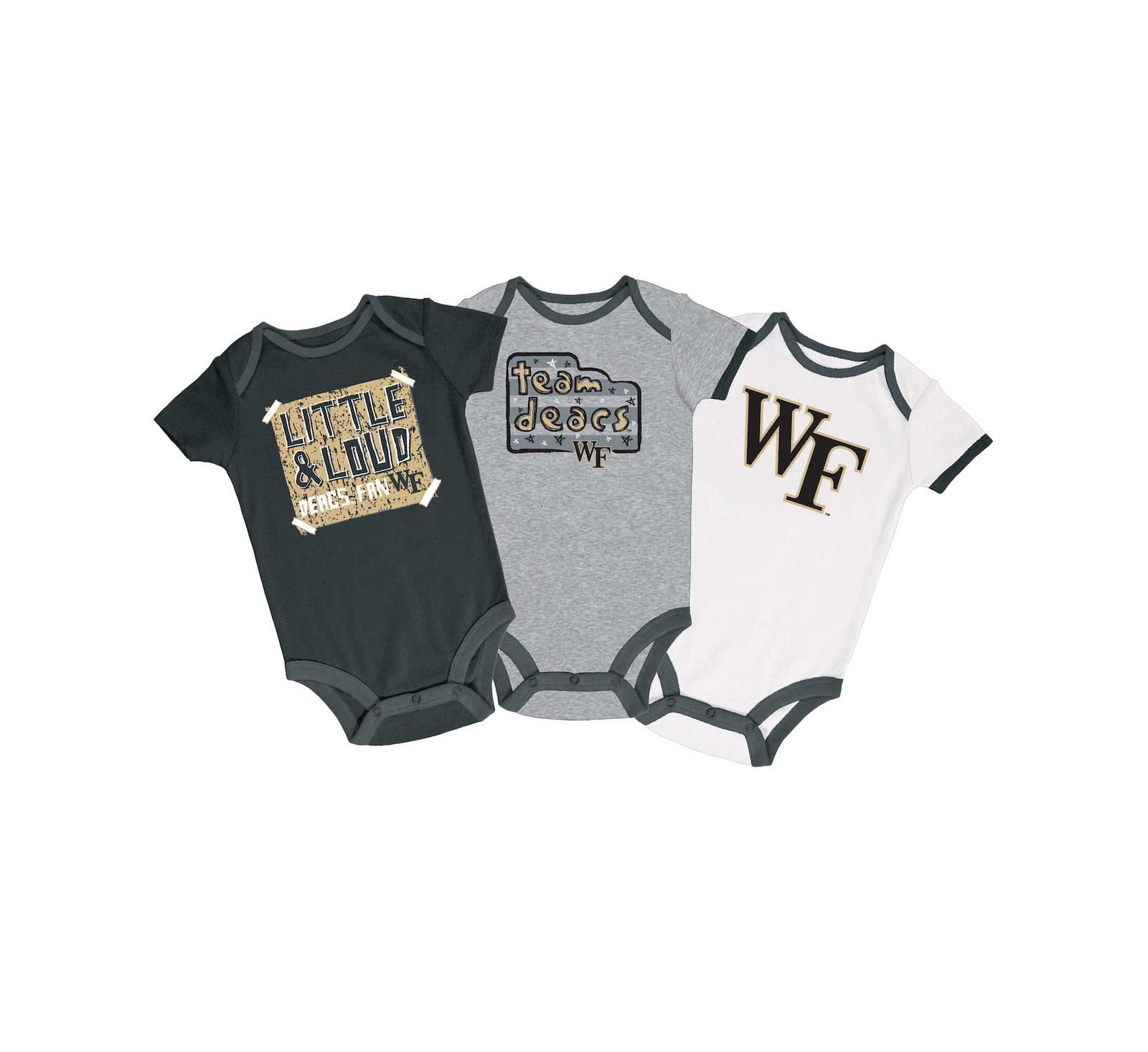 Champion набор из 3 боди для младенцев Black Gray White