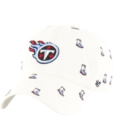 Регулируемая кепка '47 Brand Tennessee Titans Confetti Clean Up, белая, для мужчин и женщин