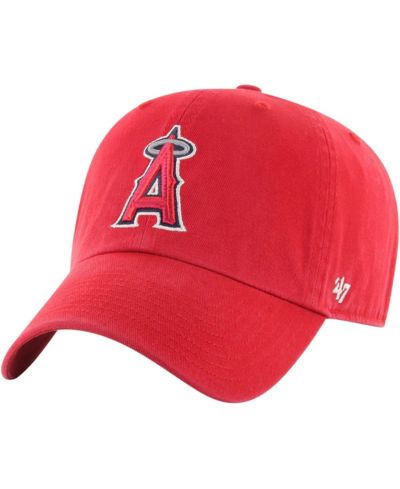 Мужская кепка '47 Brand Red Los Angeles Angels Clean Up Adjustable
