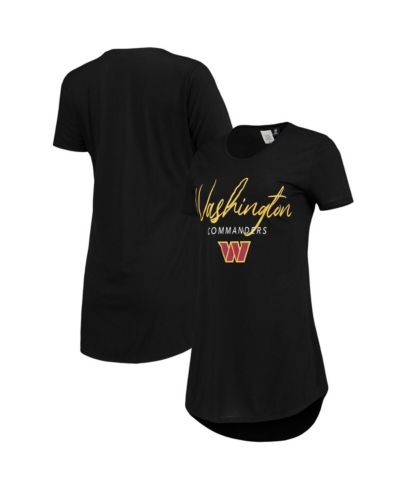 Женская ночная рубашка Concepts Sport Washington Commanders Marathon Knit, черная