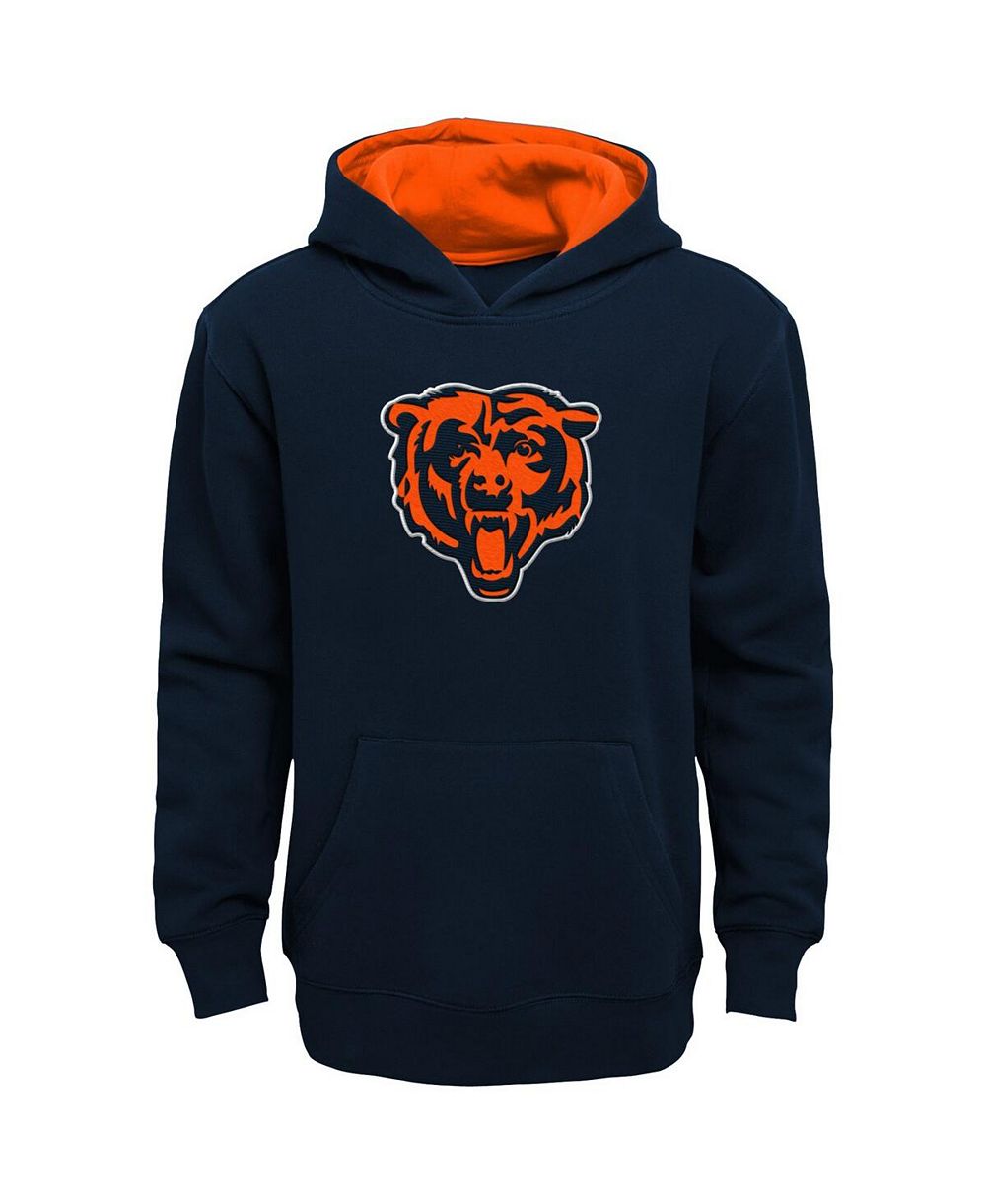 Детское темно-синее худи с принтом Chicago Bears