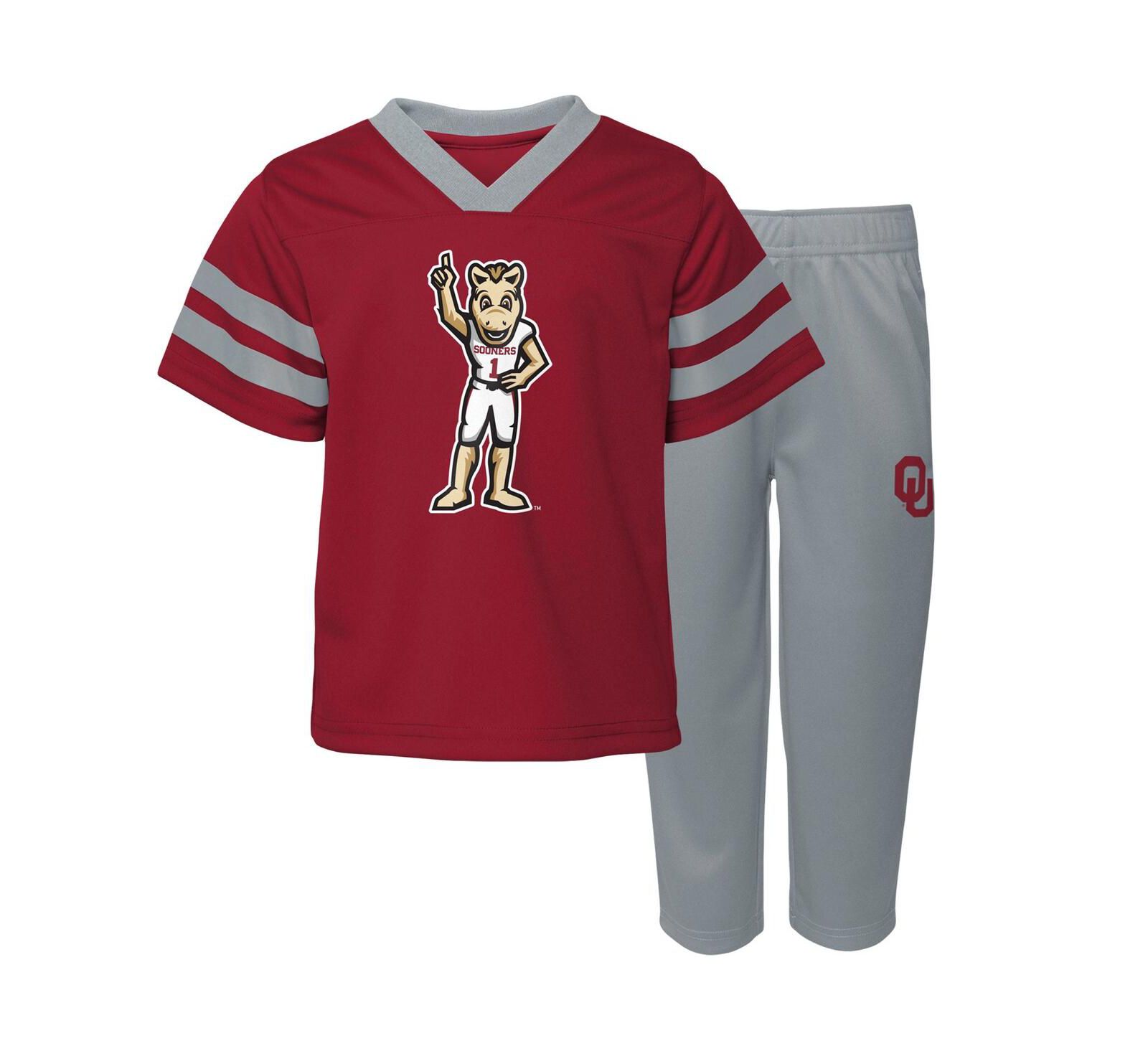 Детский комплект для малышей Oklahoma Sooners: джерси и брюки, красный