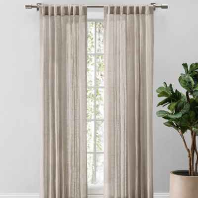 Шторы Grace Sheer Linen с подкладкой и петлями