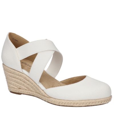 Easy Street Women's Pari Slip-On Espadrille Wedges Sandals