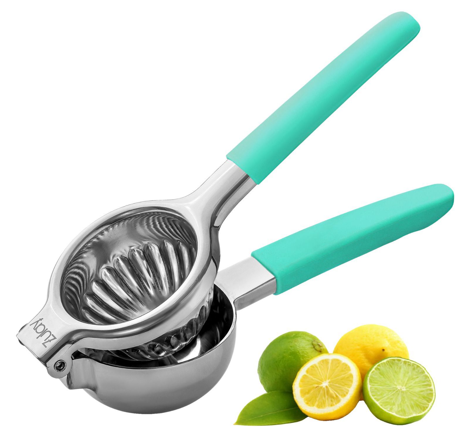 Zulay Kitchen Stainless Steel Lemon Squeezer – Heavy Duty, Solid Metal Bowl, Easy to Use
