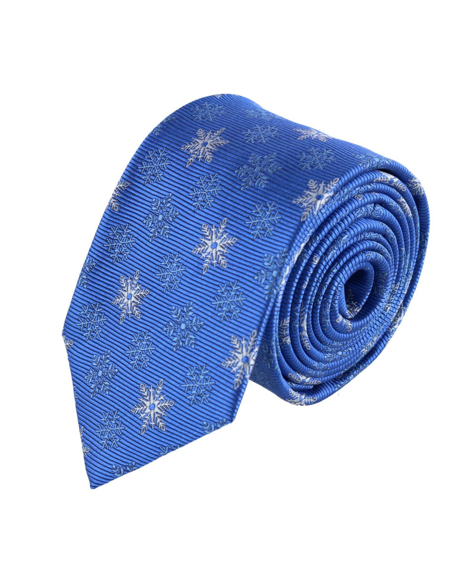 TRAFALGAR Men's Let It Snow Novelty Snowflake Necktie