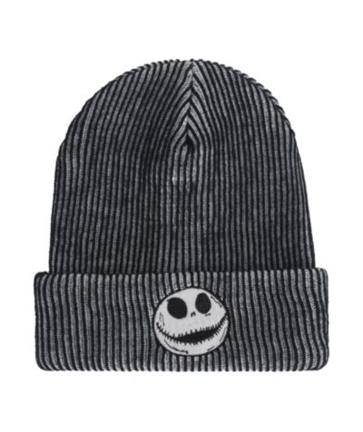 Nightmare Before Christmas Men's D100 NBC GLOW IN THE DARK JACK STRIPED BEANIE