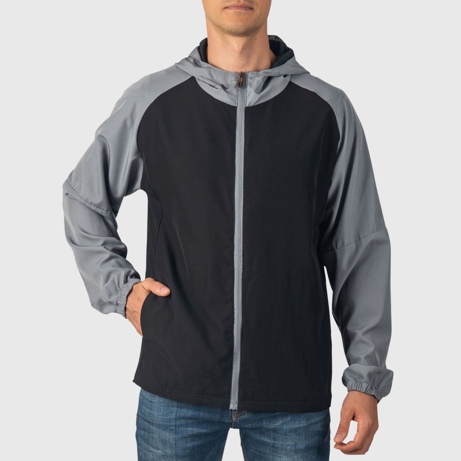 Alpine Swiss Men's Cory Light Windbreaker Jacket Water-Resistant Packable Hooded Softshell Coat Ideal for Travel Layering Everyday Outdoor Activities