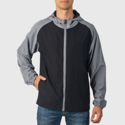 Alpine Swiss Men's Cory Light Windbreaker Jacket Water-Resistant Packable Hooded Softshell Coat Ideal for Travel Layering Everyday Outdoor Activities