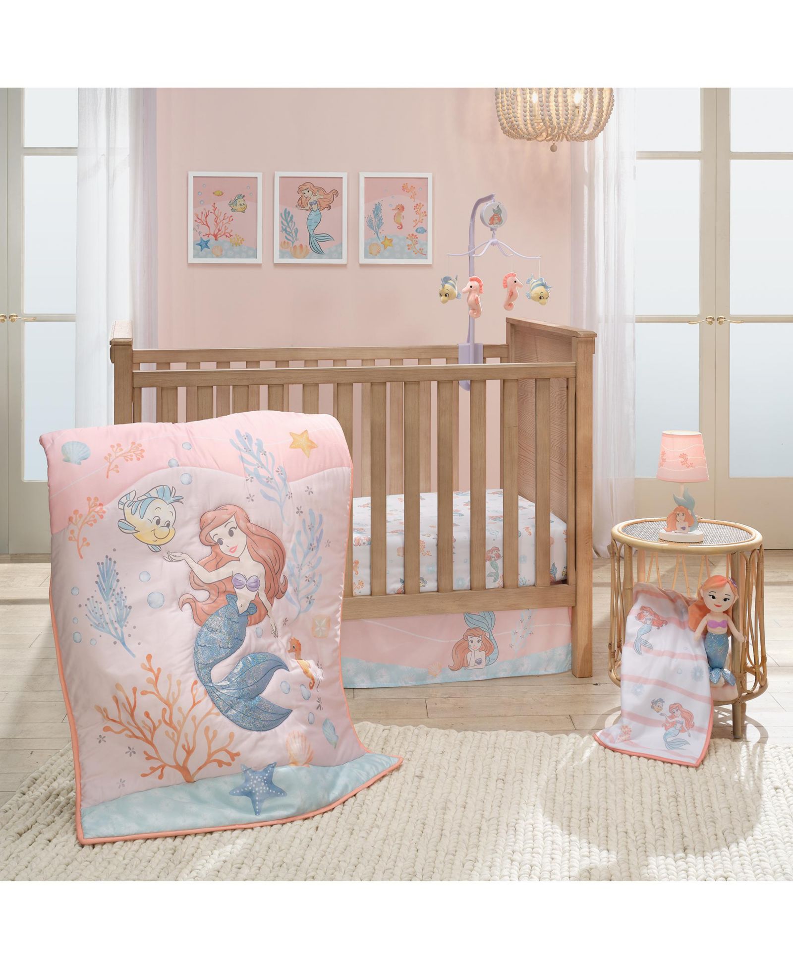 Bedtime Originals Disney Baby The Little Mermaid 3-Piece Baby Crib Bedding Set