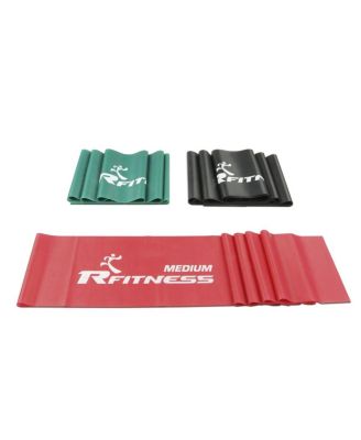 Профессиональный эспандер Furinno60 in. Rfitness Flat Stretch Latex Exercise Band - 3 Piece