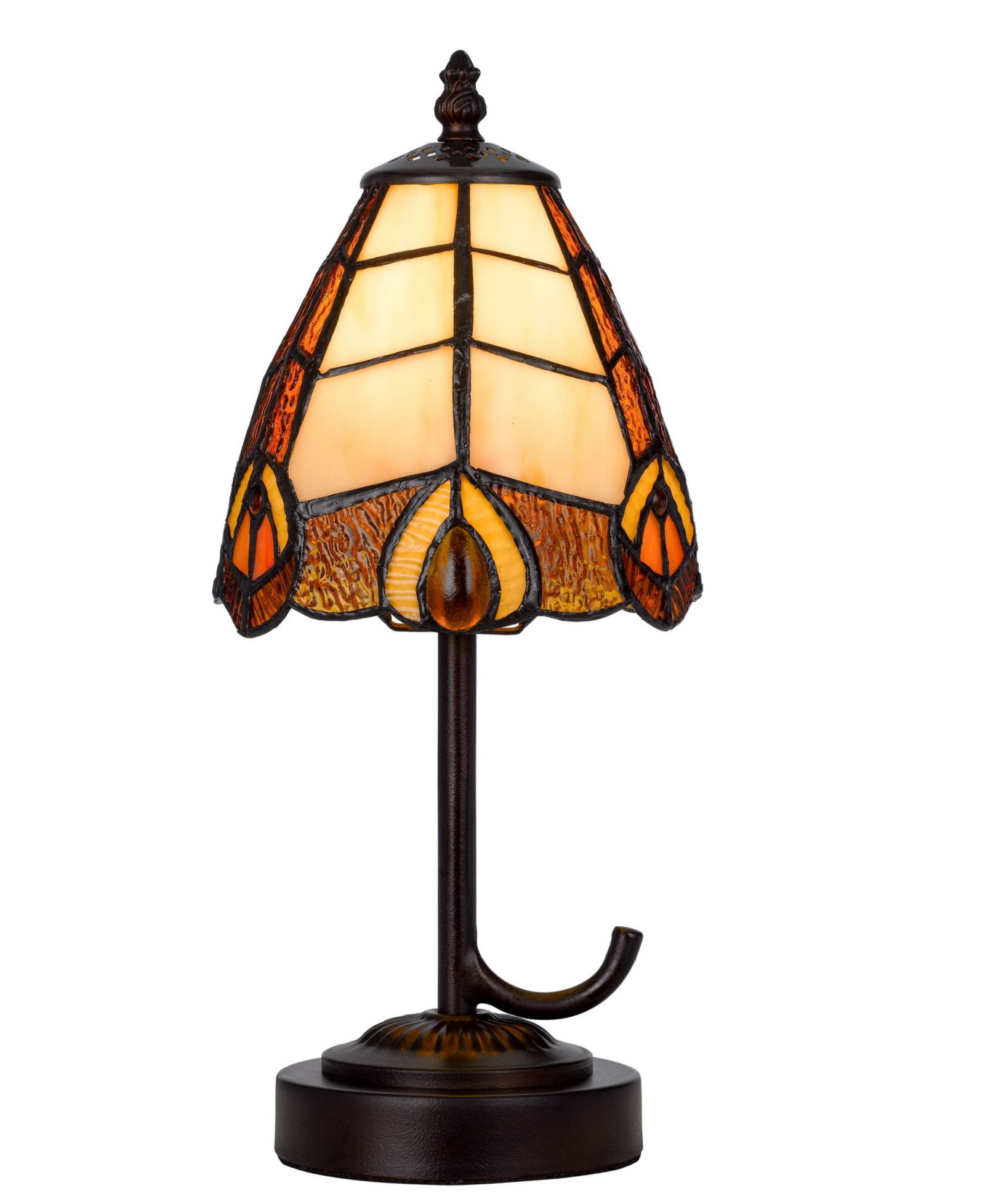 13" Height Metal and Resin Accent Lamp