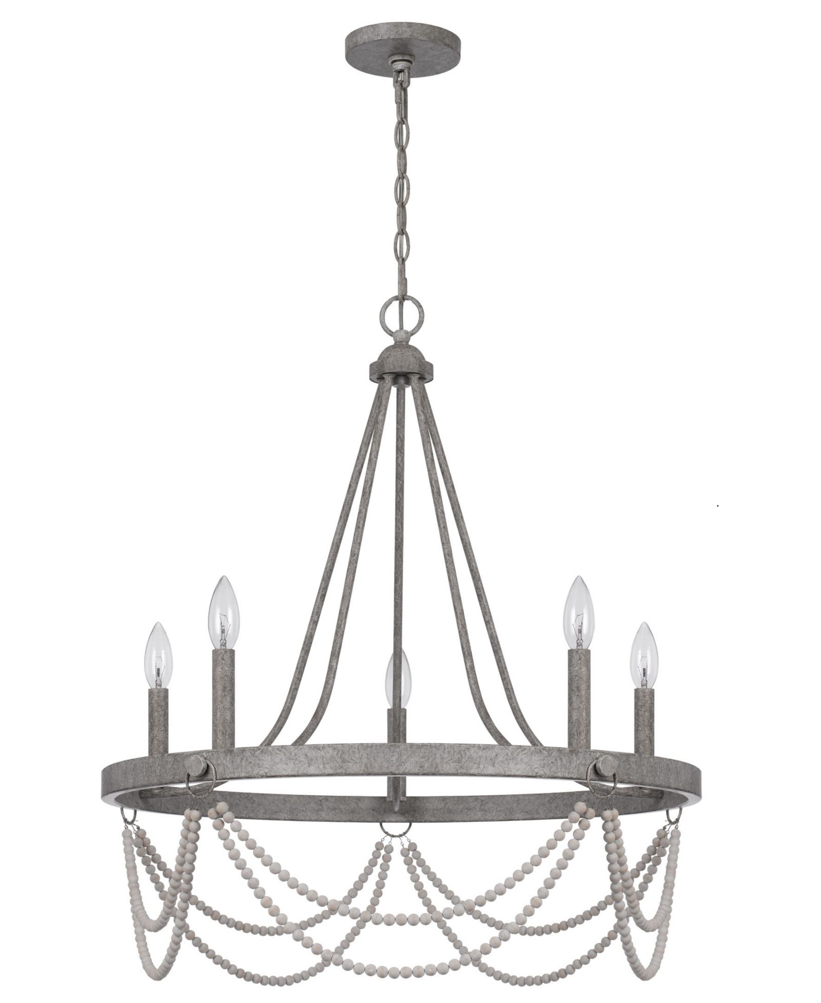 Anniston 29" Height Metal Chandelier