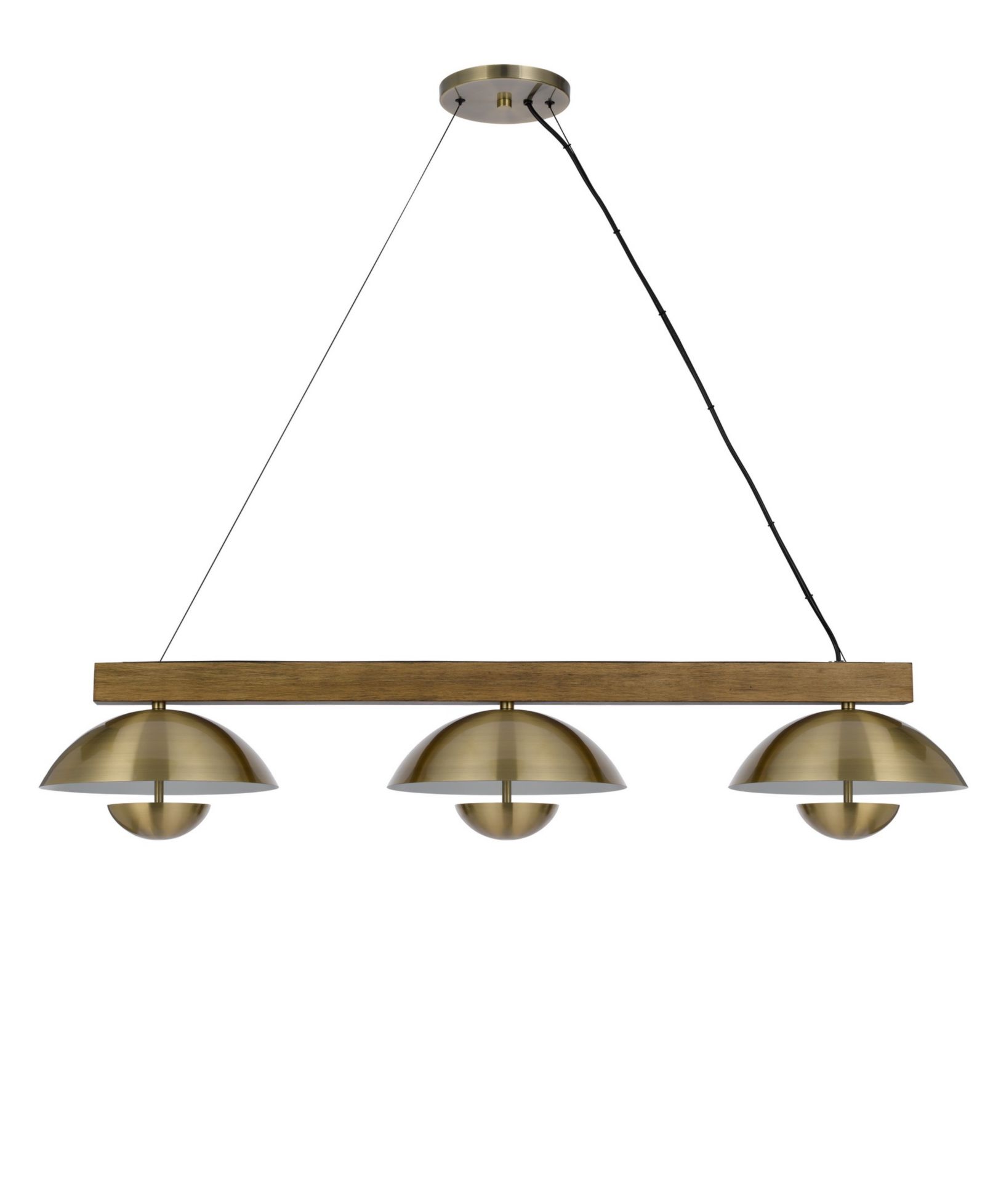Lakeland люстра для острова из металла и дерева, высота 8.75"