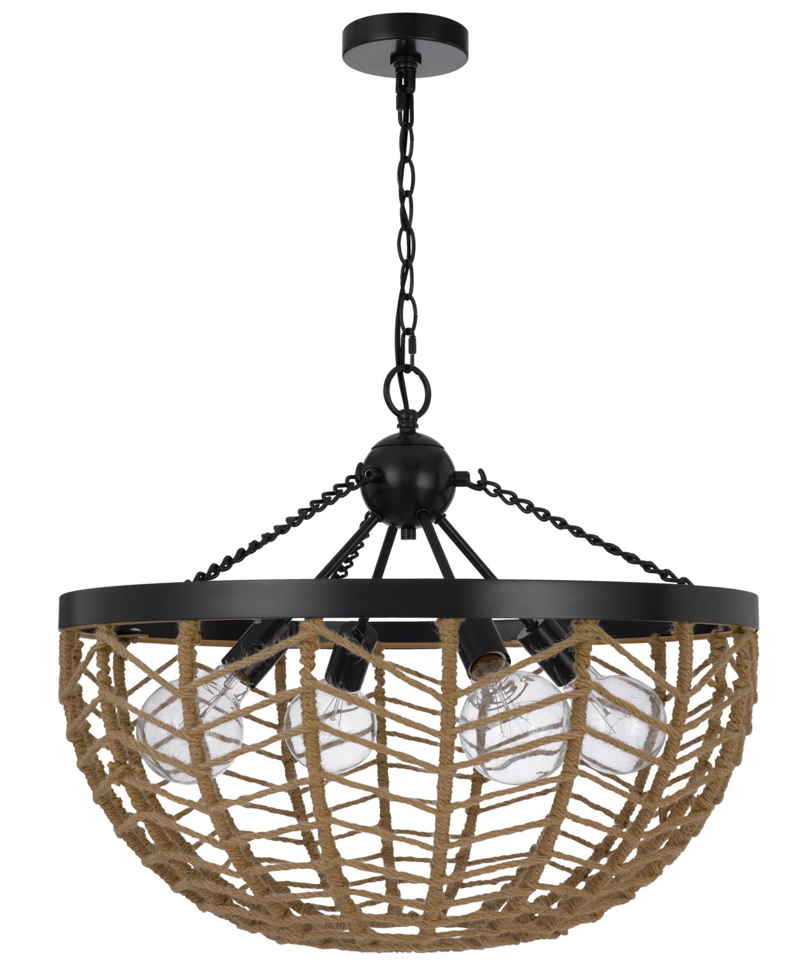 Lillington 4 Light 20.375" Height Metal Pendant