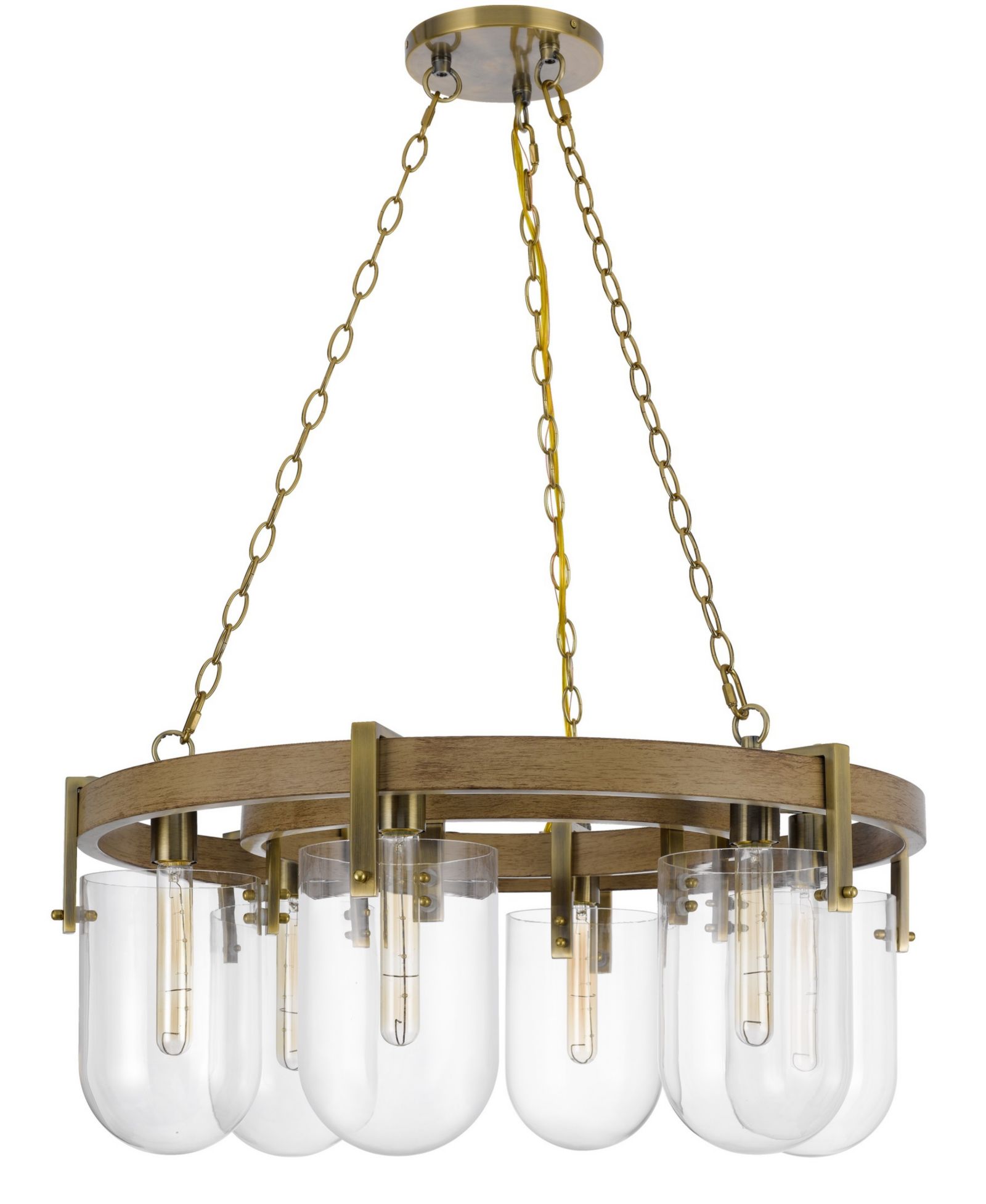 Cal Lighting металлическая люстра Stovall 6 Light 14" Height