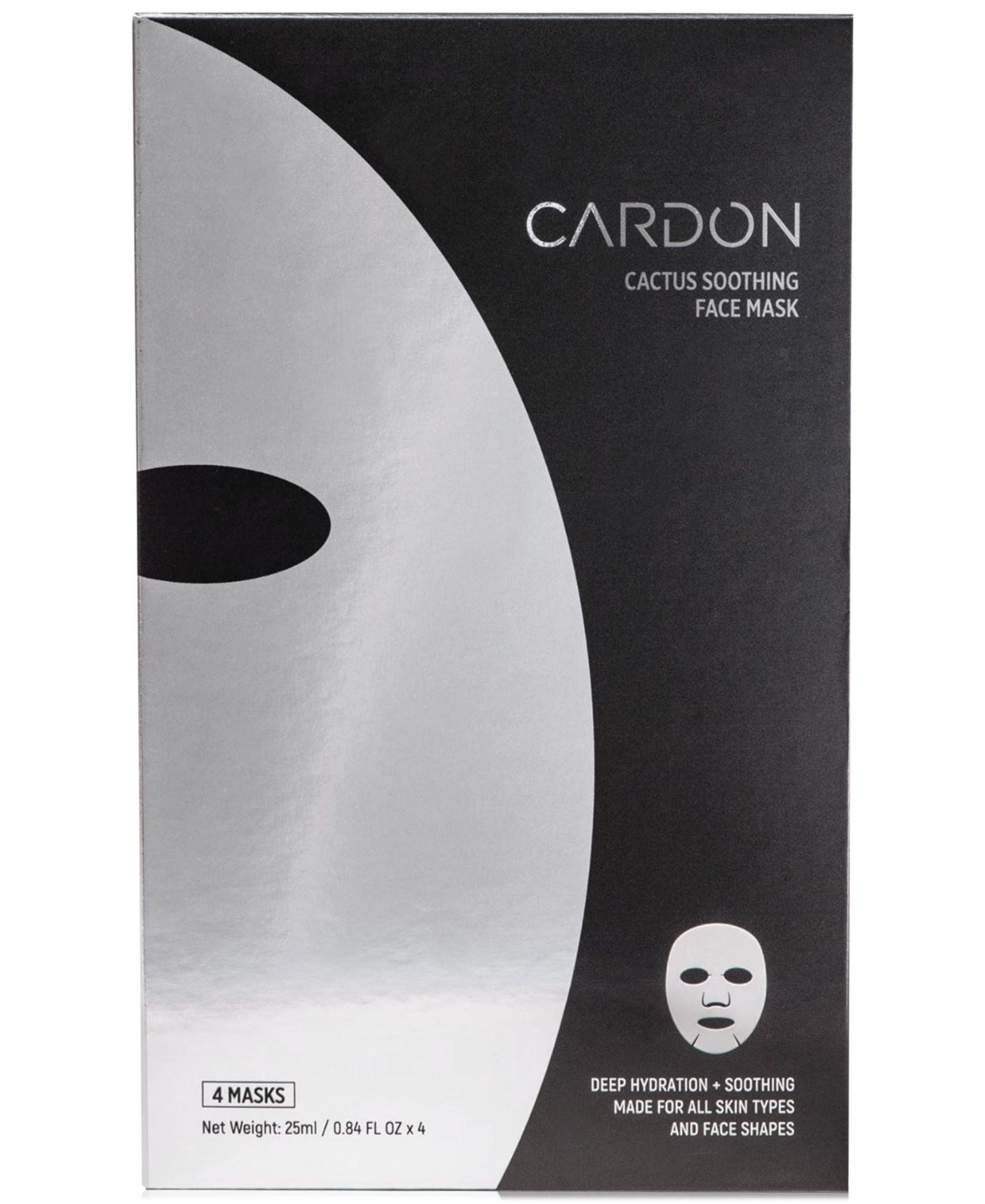 Cardon Маска для лица Cactus Soothing, 4-Pk.