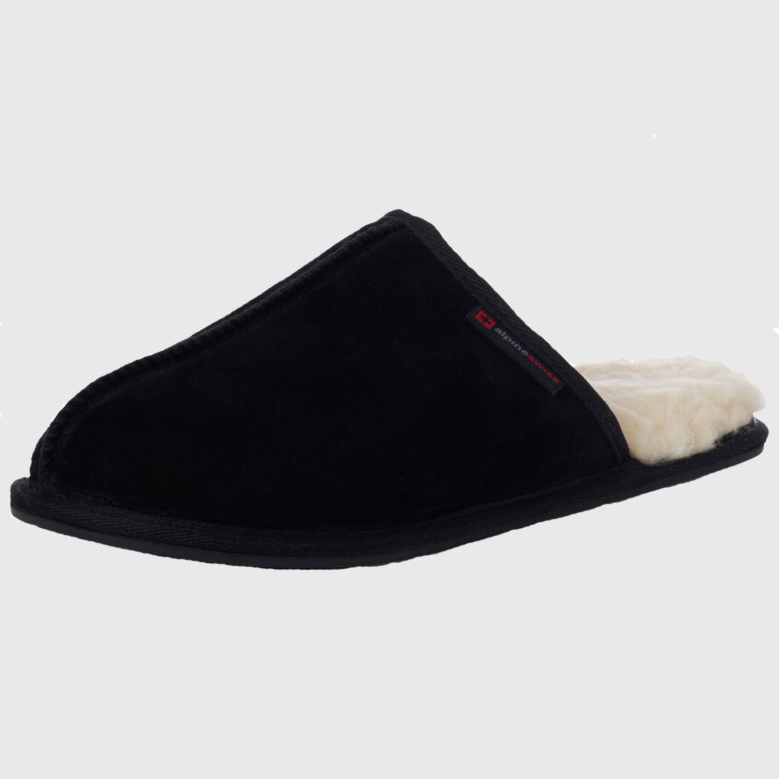 Alpine Swiss Men's Microsuede Memory Foam Scuff Slippers Comfort Slip On Shoes