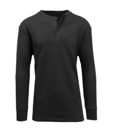 Мужская рубашка Galaxy By Harvic Oversized Waffle-Knit Thermal Henley