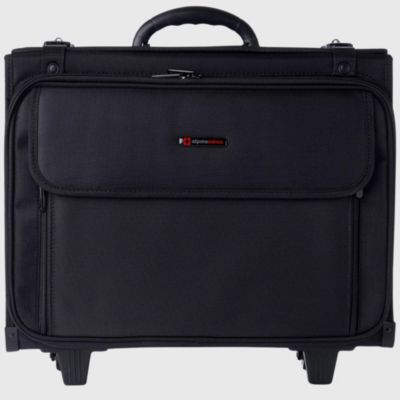 Alpine Swiss Rolling Briefcase Laptop Bag For Men Women Hard Side Catalog Case Wheels Legal Dividers Lawyer Attache Case Carry-On Business Travel Bag