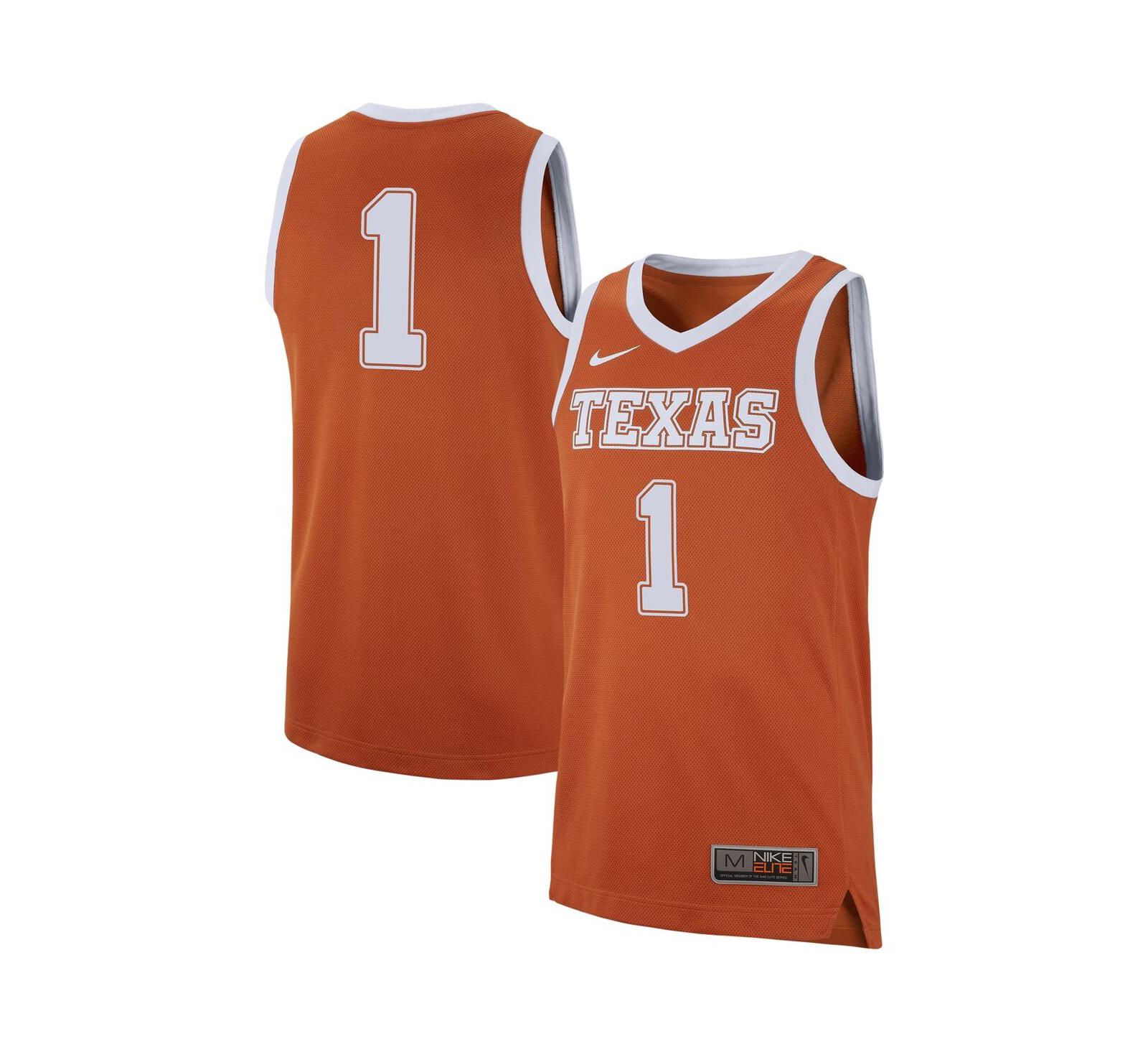 Nike Мужская джерси Texas Longhorns, Burnt Orange