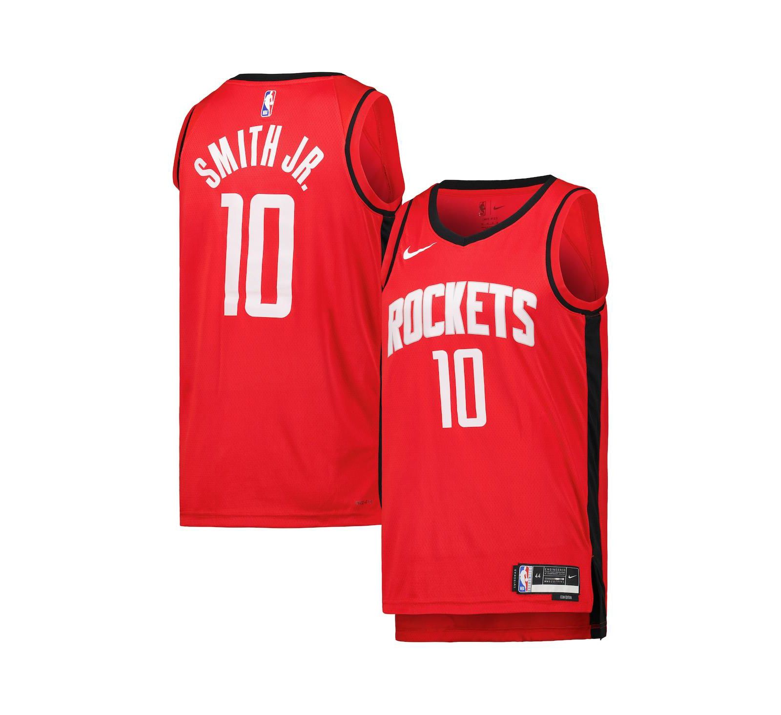 Мужская и женская джерси Nike Jabari Smith Jr. Red Houston Rockets Swingman - Icon Edition
