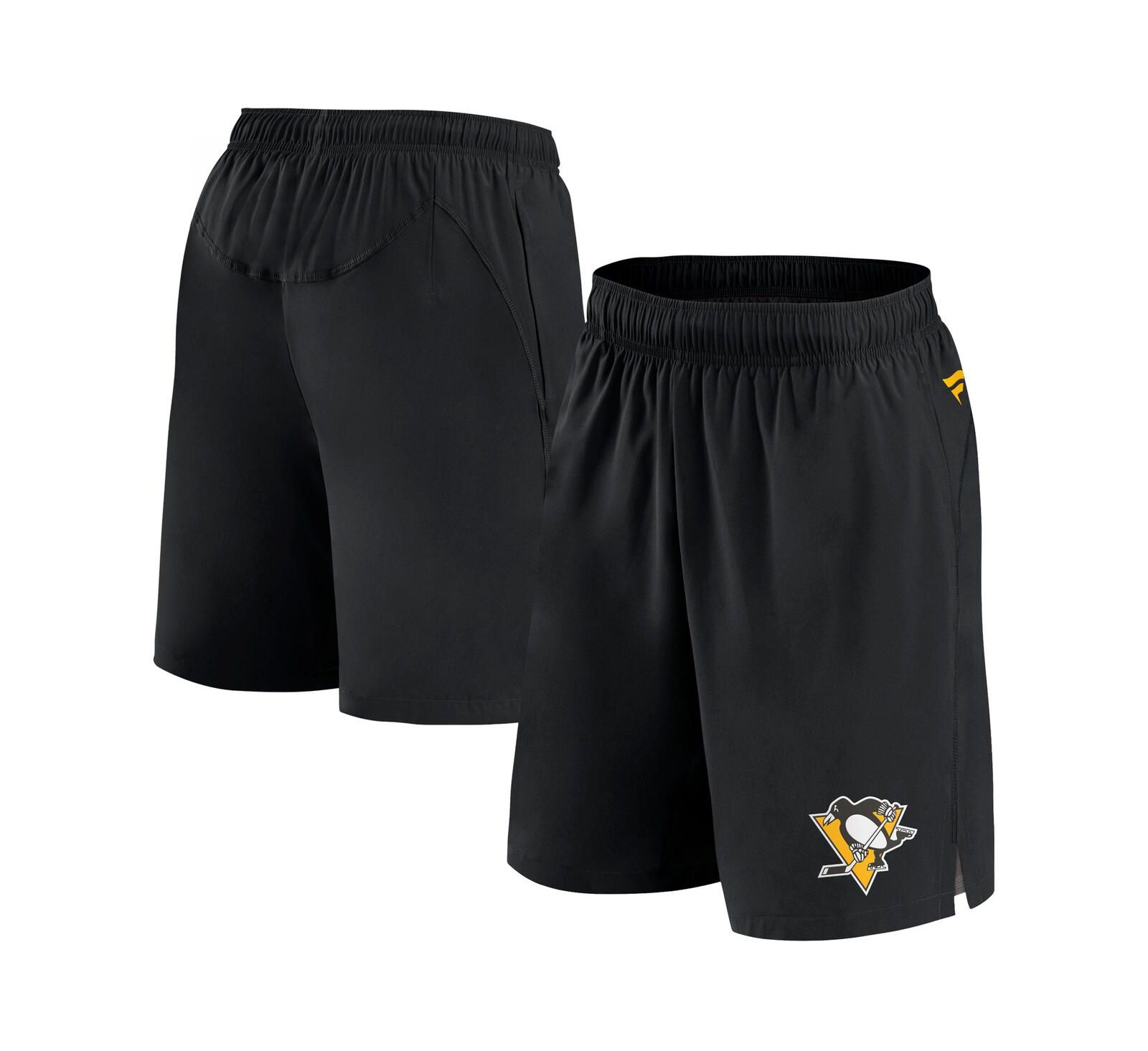Men's Fanatics Black Pittsburgh Penguins Authentic Pro Tech Shorts