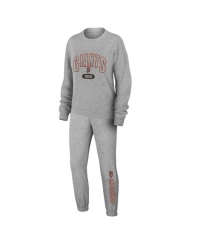 WEAR by Erin Andrews Женский трикотажный домашний комплект Gray San Francisco Giants
