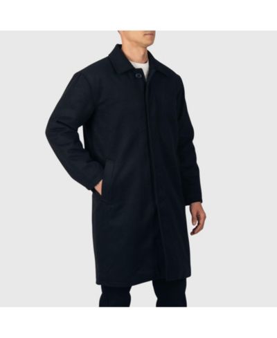 Мужское пальто Alpine Swiss Men's Zach Wool Blend Overcoat Knee-Length Trench Coat