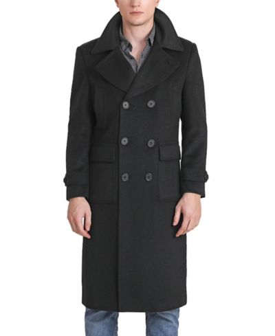 Landing Leathers Мужское длинное пальто из смеси шерсти Питер