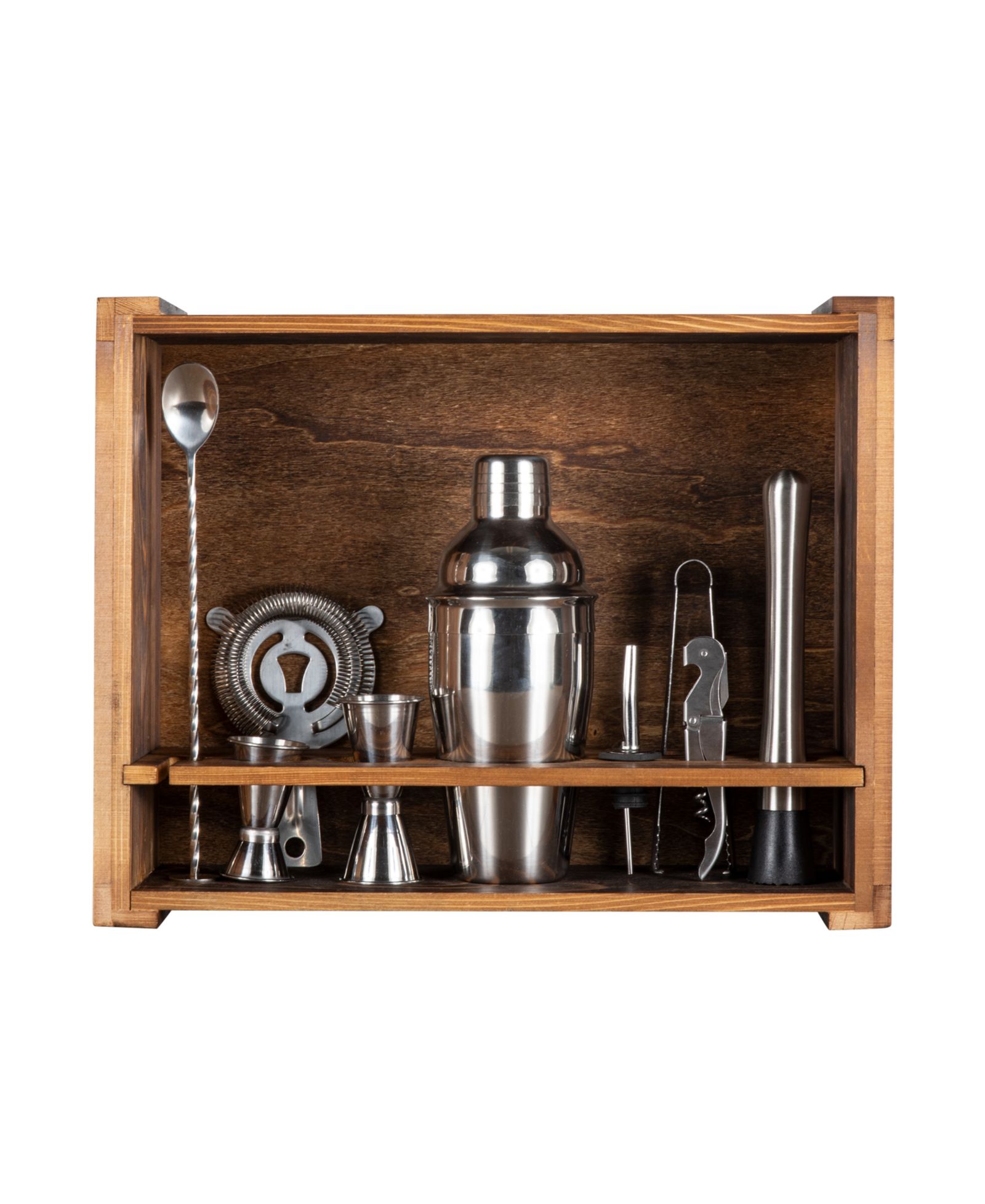 Legacy Fired Pine Wood набор инструментов для бара, 10 Piece Set